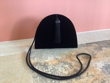 Anna Valerie Adolf Tasche, Handtasche, Abendtäschchen schwarz Samt