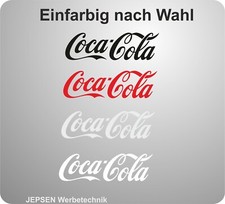 4x Aufkleber Coca Cola je 6cm für Modellbau Modellauto einfarbig nach Wunsch