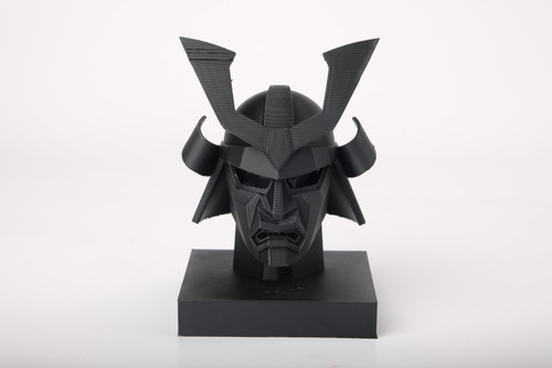 Samurai mask sculpture - samurai,