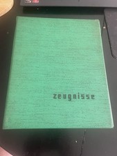70er Jahre Zeugnisse Mappe ( Ordnungshefter ) DIN A4 Grün (gebraucht, aber OK