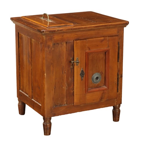 Antiker eisschrank tannenholz - eisschrank,
