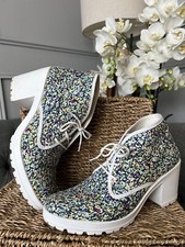 Topshop Damen Stiefel Blumen