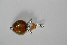 Anhanger mit Karabinerhaken    Gesamtlänge 48  mm  (M010) Handarbeit