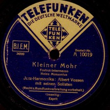 JAZZ-HARMONIKA: ALBERT VOSSEN m.s. SOLISTEN Kleiner Mohr / Esprit  78rpm  S6988