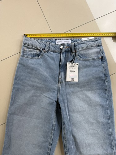Bershka mom jeans hellblau - mom,
