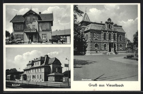 Ansichtskarte vieselbach - ansichtskarte,