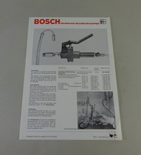 Prospektblatt / Broschüre Bosch Hochdruck-Handförderpumpe Stand 03/1971