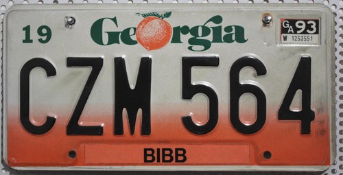 Georgia nummernschild usa - georgia,