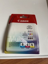 original Canon Set BCI-6C BCI-6M BCI-6Y BCI-6 CMY MultiPack OVP 3 Ink Cartri