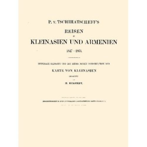 Tschihatscheff reisen in - reisen,
