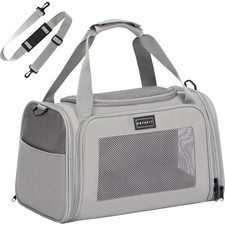 Transportbox Katze Hund Tragetasche Flugtasche S Grau Petsfit