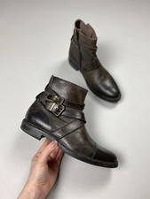 MOMA Damen Avantgarde Leder Stiefeletten Biker Boots Gr.38