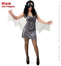 Fledermaus Kostüm für Damen 36-42 Bat Halloween Kleid Fasching Karneval 12126113