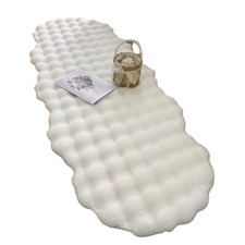 Wolle Wolke Teppich Weiß |