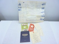 White Star Line Titanic Unterlagen Sammlung Konvolut Broschüren Menükarte usw.