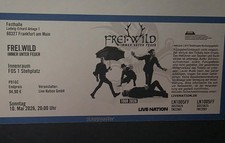 Frei.Wild Konzert Karte