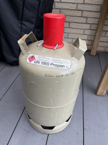 11kg gasflasche grau - , leer