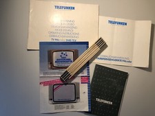 Telefunken, originaler Prospekt ca. 1985 und Bedienungsanleitung Konvolut 