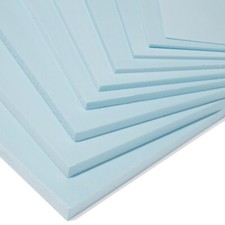 Styrofoam-Platten, Hartschaum blau - 1, 2, 3, 4, 5, 6, 8, 10mm Stärke - Zubehör