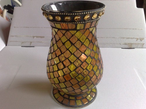 Glasmosaik vase blumenvase - glasmosaik,