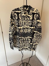 HUGO BOSS Herren Hemd -seltnes Muster- nachtblau/weiß/wollweiß) gebraucht