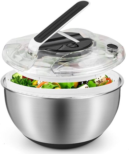 Salatschleuder edelstahl 5l - salatschleuder,