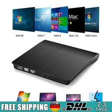 Externes CD/DVD Laufwerk USB 3.0 Brenner Player für PC Laptop Windows 11 10 Mac