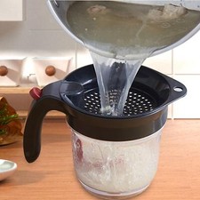 Fettabscheider Haushalt Öl Topf Filter Flasche Bratöl Aufbewahrung Speiseöl