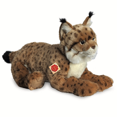 Luchs liegend teddy - 45, cm
