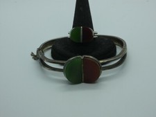 10025/ Designer Armreif + Ring