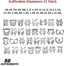 32 Stück Kofferdam Klammern