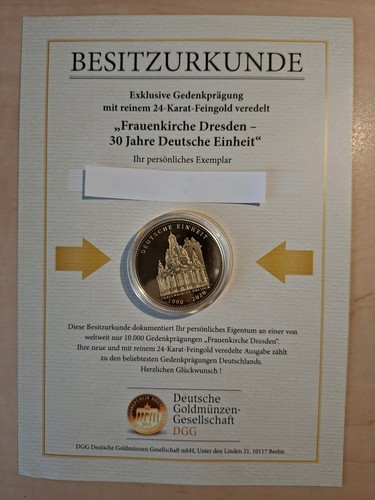 Medaille frauenkirche dresden - frauenkirche,