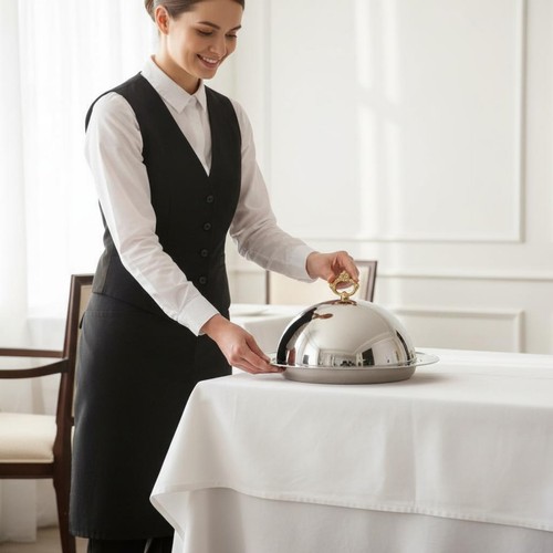 Cloche mit serviertablett - mit,