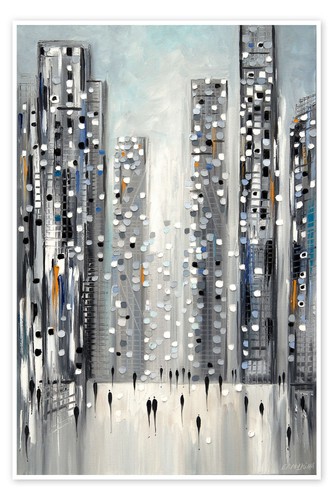 Poster city reflections - reflections,