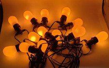 Fochea decorative LED Lichterkette 14,6 m - 15 Birnen Flackernde Flamme G44