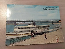 Postkarte Düsseldorf Rhein Oberkasseler Brücke gel_100