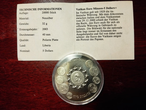 Große münze dollar liberia - dollar,