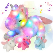 LED Musical Plüsch Einhorn