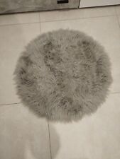 Teppich Rund Fellteppich Kunstfell Plüsch Bettvorleger Shaggy Wohnzimmer Kinderz