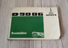 Original Deutz Ersatzteilliste für Traktor D9006