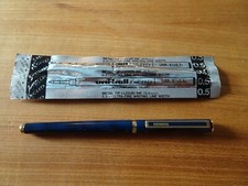 Siemens Uni-Ball Japan EXCEED blau goldener Tintenroller - 1980er Jahre