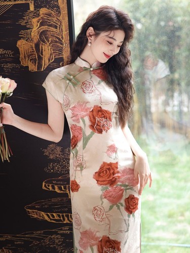 Elegantes chinesisches qipao - chinesisches,