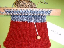 STRICKSTAB 33 Haken 1 Nadel wie Strickliesel stricken Strick Ding Strickbrett