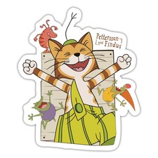 Pettersson Und Findus Kater Lacht Mit Mucklas Aufkleber Sticker, max. 10 x 10 cm