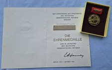 DDR-Medaille "40. Jahrestag