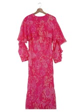 ASOS DESIGN Maxikleid Blumenmuster Rosa Elegant Langarm Gr. 40 M