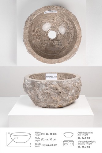 Marmor waschbecken rund - marmor-waschbecken, cm