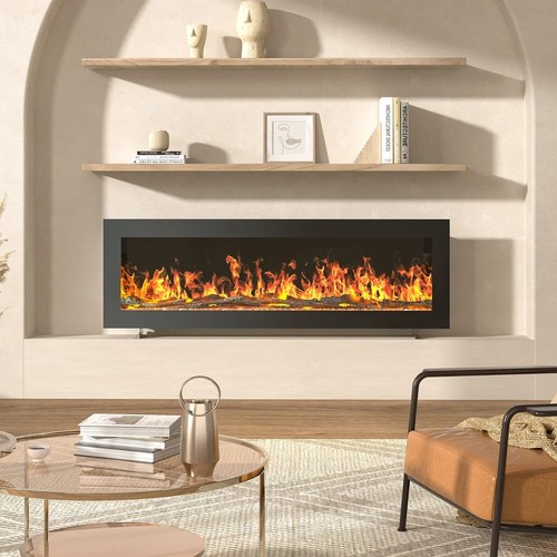 Led kamin medienwand feuer - led,