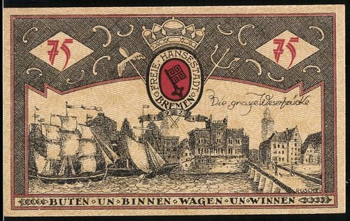 Notgeld bremen 1922 - bremen, 75
