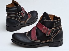 Ungewöhnliche Boots / Stiefelletten aus Leder von FLY LONDON in Gr. 40